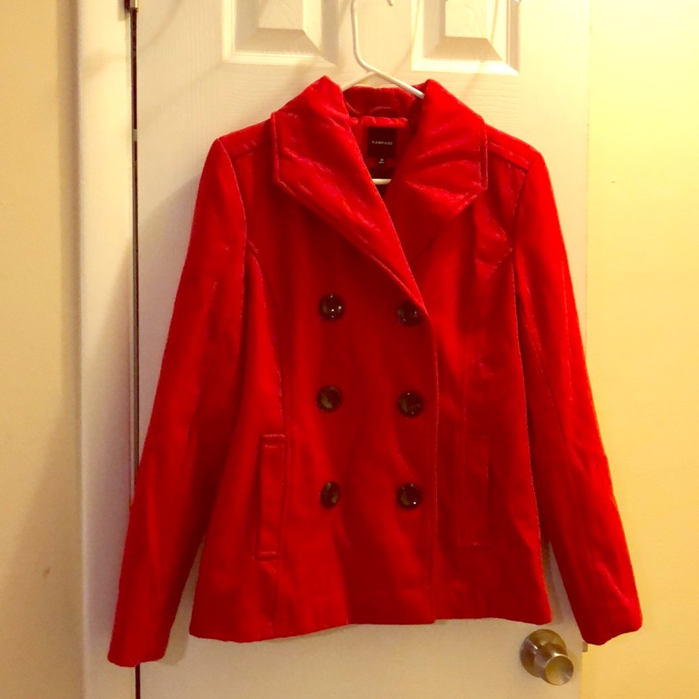 RAMPAGE Red peacoat.